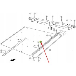 630409 04 medinė pakreipiamojo keltuvo juosta