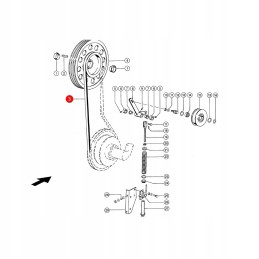 Claas 1601218d vartų trapecinis diržas