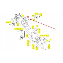 100063346 pleištas su nosimi 8 x 7 x 70