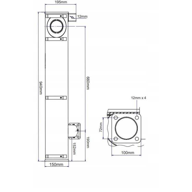 Horizontalus išmetimo duslintuvas Renault Claas traktoriams