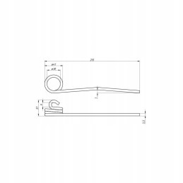 Spyruoklinės ritės pirštas motowidel 800021 0 c