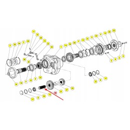 102278005 kūlimo būgno reduktoriaus velenas
