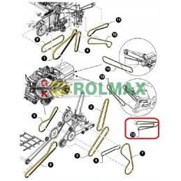 Diržas New Holland TX Claas Mega 644538 89505865