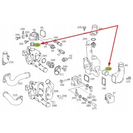 0019865690 vandens siurblio jungtis