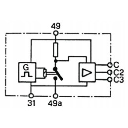 Posūkio signalo pertraukiklis 8 18v