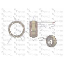 Kintamosios srovės generatoriaus statorius ex257000 a120 bizon expom kwidz