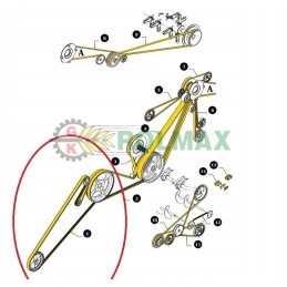 New Holland pasvirusi konvejerio juosta 84971217