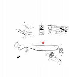 V formos diržas massey ferguson la344311151 originalus