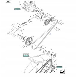Grūdų išleidimo juosta new Holland cr case case 87011585
