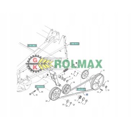 Krūmapjovės pavaros diržas, naujo tipo, New Holland Case 84058255