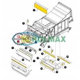 Brezentas new Holland tc cx tx cnh 80922309
