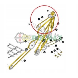 Savivarčio diržas seno tipo naujasis olandiškas dėklas 89838606 844