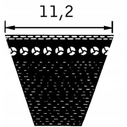 Dantytas trapecinis diržas avx 11 2 820mm avx112820 opti