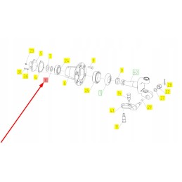 100055600 rato stebulės guolio poveržlė