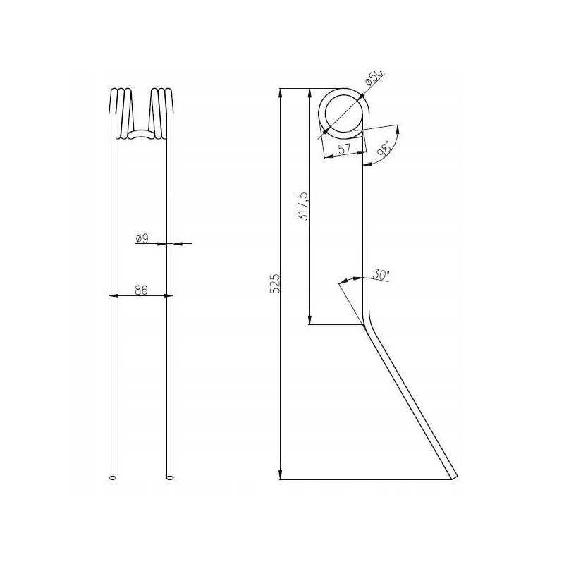 Spyruokliniai noragai ant claas rake ws