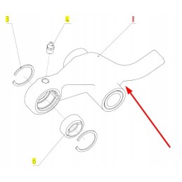 100509071 pasvirusi konvejerio spyruoklinė svirtis