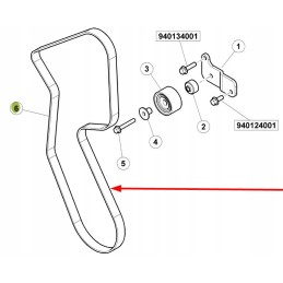 7700066725 kelių griovelių ventiliatoriaus diržas