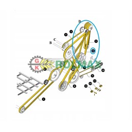 Eigos diržas new Holland tc 80356024 80230077 cnh