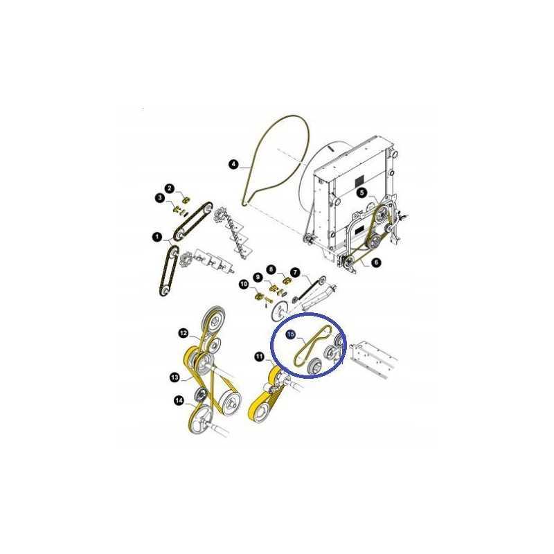 Pavarų dėžės diržas 87739437 new holland cnh