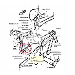 New Holland TC bepakopis transmisijos diržas