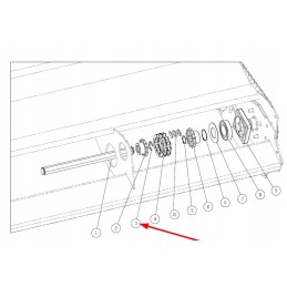 Pmf 000058 užrakto poveržlė 24 x 2 mm