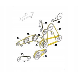 Vėjo diržas new holland korpusas 80439832 cnh