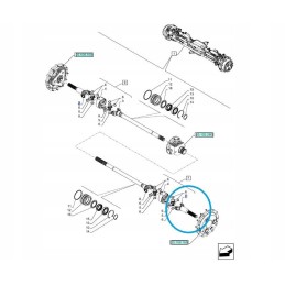 Polos vairuoti naują holland t6 t7 korpusą maxxum 84201