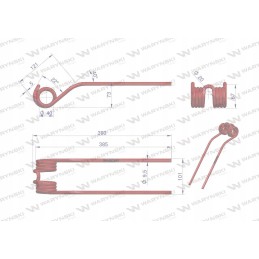 Pirštų purtyklė naudojimui Claas 9023442 m