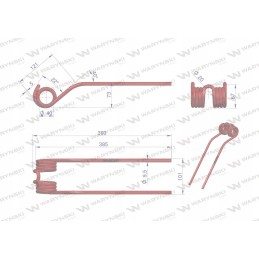 Pirštų purtyklė naudojimui Claas 9023442 m