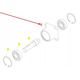 101286808 guolių korpusas