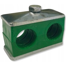 Dvigubas spaustukas 12 mm hidraulinėms linijoms montuoti