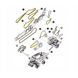 Grūdų konvejerio juosta new Holland cx 84073457 cnh