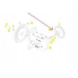 100109200 rotoriaus būgno pavaros krumpliaratis