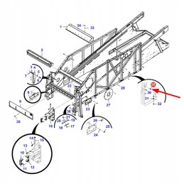 6262817m1 kniedės veržlė m10 x 1 5