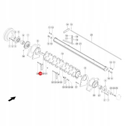 Claas pašarų kombaino peilių krūmas 736922 0 yg