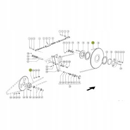 Claas ritės pavaros grandinė 648166 0 rollon