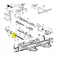 Kemper Claas Jaguar Org LCA68445 68445 šakės