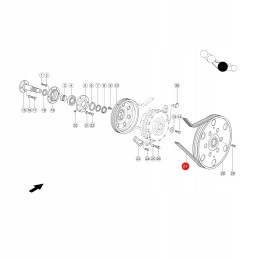 Claas 2124287 Gates V formos diržas
