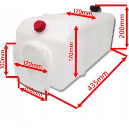 11l plastikinis bakas, hidraulinis blokas
