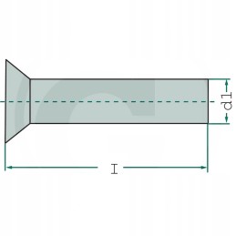 Kniedės su galva, 60 vnt