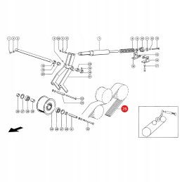 Claas 0225286 Gates V formos diržas