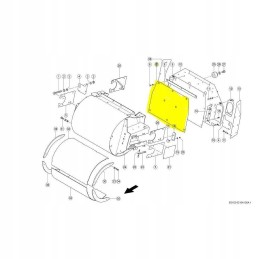 Claas Jaguar 0001417001 išmetimo dilimo plokštė