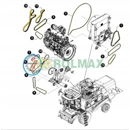 New Holland TC 80336784 cnh kūlimo juosta