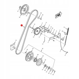 Massey Ferguson 1001683 optibelt V formos diržas