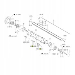 Claas pašarų kombaino peilių krūmas 755869 0 yg