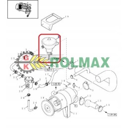 Alyvos separatorius new holland cx tx case ct 84012669