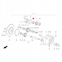 Rutulinis guolis Claas 238050 0 originalus