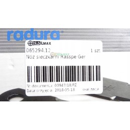 Claas pašarų kombaino peilis 065294 173x50x3 18mm dantytas