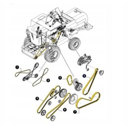 New Holland Case Trilerio diržas 84993120 CNH