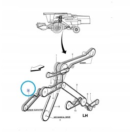 Deutz Fahr diržas 01141591 new Holland tx34 9513386 3